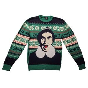 Buddy The Elf Christmas Sweater Womens S Ugly Sweater Holiday Festive Novelty